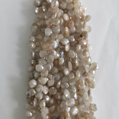 FILI PIETRA DI LUNA, SFACCETTATA CASTAGNA TAGLIO LASER