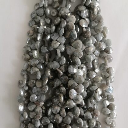 FILI PIETRA DI LUNA, SFACCETTATA CASTAGNA LASER