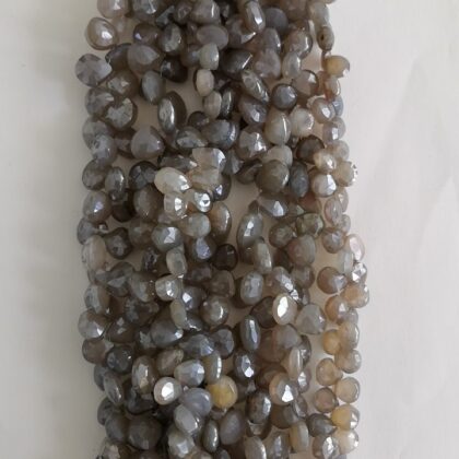 FILI PIETRA DI LUNA, SFACCETTATA CASTAGNA LASER