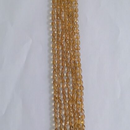 FILI QUARZO CITRINO, BRIOLETTE FORO PASSANTE