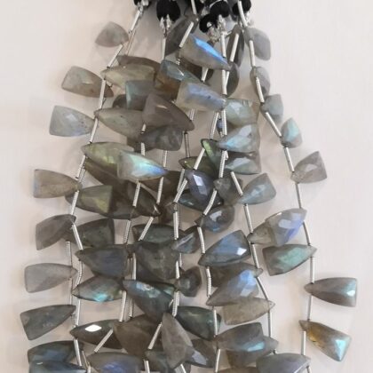 FILI LABRADORITE GRIGIA, SFACCETTATA