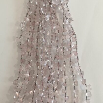 FILI QUARZO ROSA, SFACCETTATA