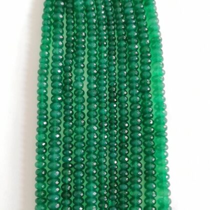 FILI ONICE VERDE, SFACCETTATA