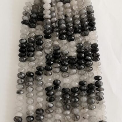 FILI QUARZO RUTILATO, SFACCETTATO