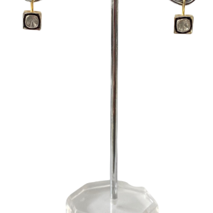 Diamond earrings in silver 925