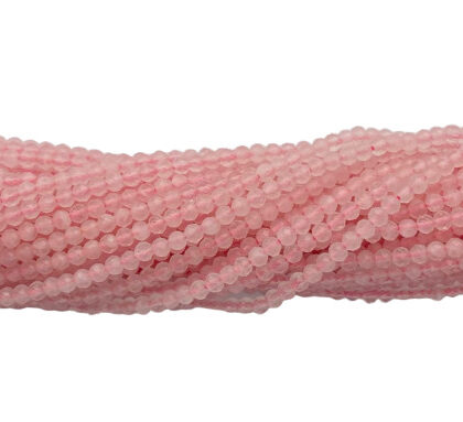 FILI QUARZO ROSA, TAGLIO MACCHINA SFACETTATO