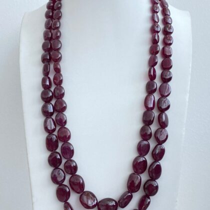 COLLANA RUBINO GLASS FILLED A SASSI