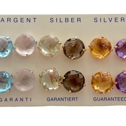 SET ORECCHINI C/PIETRE NATURALI