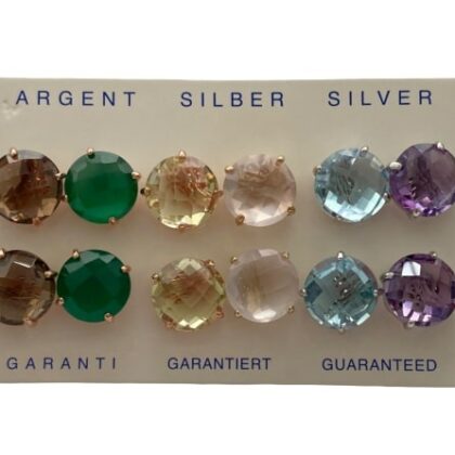 SET ORECCHINI C/PIETRE NATURALI