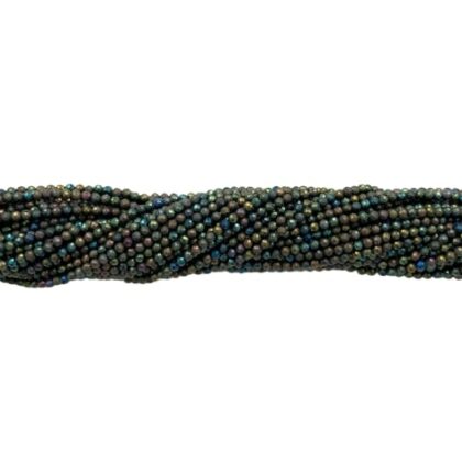 FILI SPINELLO CON RIFLESSI VERDE, TAGLIO MACCHINA SFACETTATO