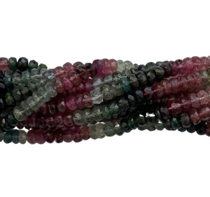 FILI TORMALINA, RONDELLA SFACETTATA