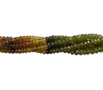 FILI TORMALINA AFRICANA, RONDELLE SFACCETTATE