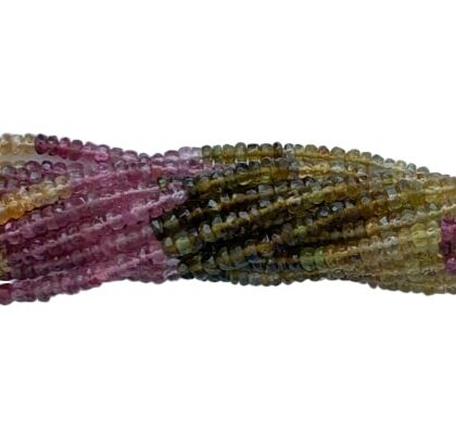 FILI TORMALINA ALTA QUALITA', RONDELLA SFACCETTATA