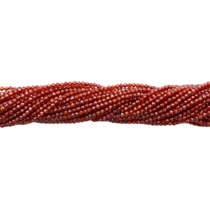Fili zircone rosso granato Ø 2 mm, sfacettato