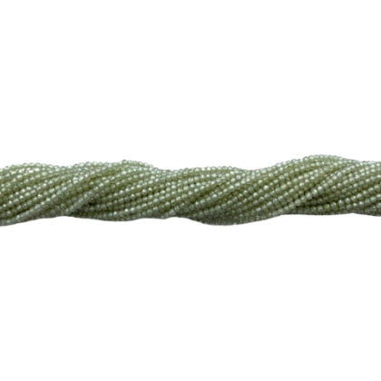 Fili zircone verde Ø 2 mm, sfacettato