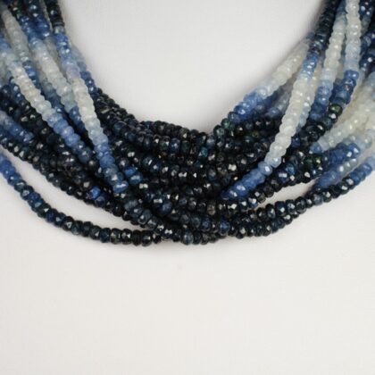 Zaffiro multicolor a rondelle sfaccettate