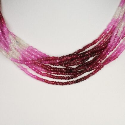 Zaffiro multicolor a rondelle sfaccettate