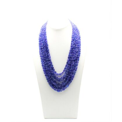 Collana di Tanzanite a sassi lisci