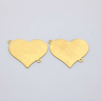 Charm satinato a cuore