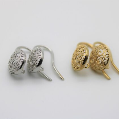 Orecchini a monachella lavorata