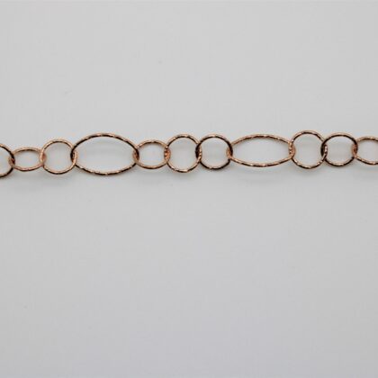 Round and oval diamond-coated chain