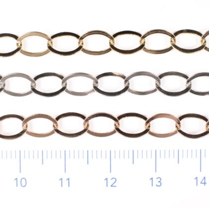 Catena liscia ovale piatta