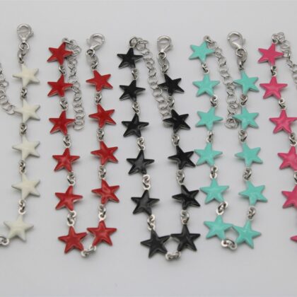 Bracciale con stelle smaltate