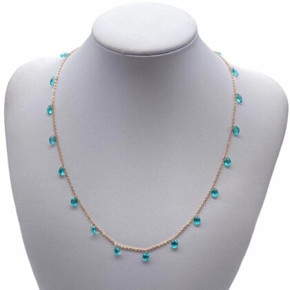 Collana con zirconi forma a marquise