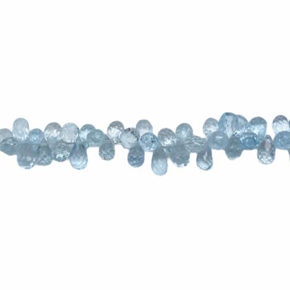 Fili di topazio gocce briolet 5x9 mm