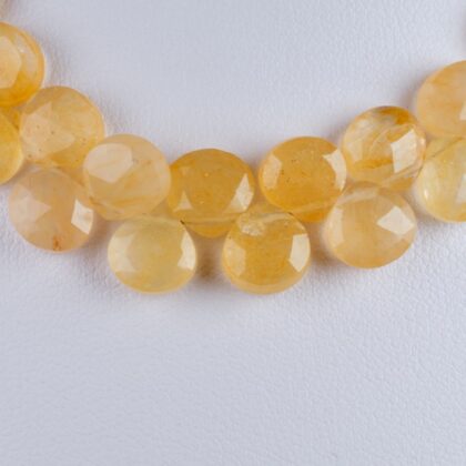 Fili di gocce piatte a castagna, pietra del sole