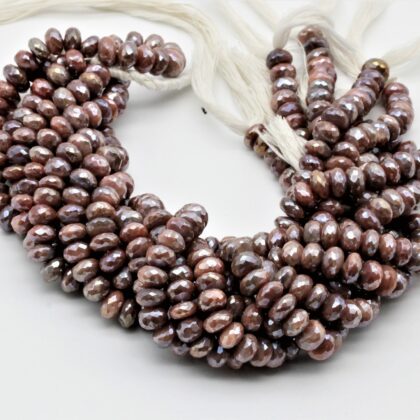 Pietra di luna a rondella sfaccettata