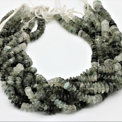 Quarzo rutilato a rondella sfaccettata