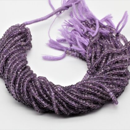 Ametista a rondella sfaccettata