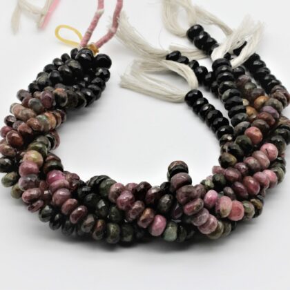 Tourmaline with facetted beads