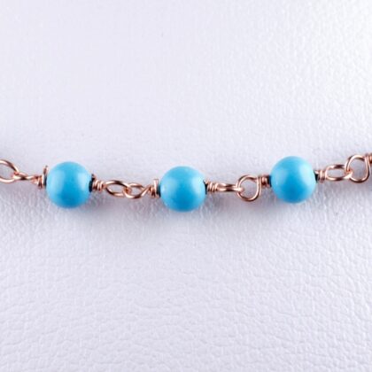 Catena a rosario con pasta di turchese