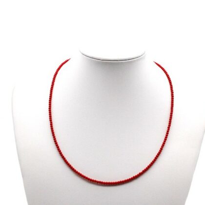 Collana con pasta di corallo Ø 2mm
