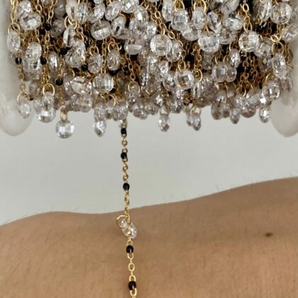 Catena con zirconi e smalto