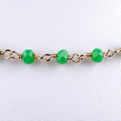 Catena a rosario con crisoprasio, idrotermale