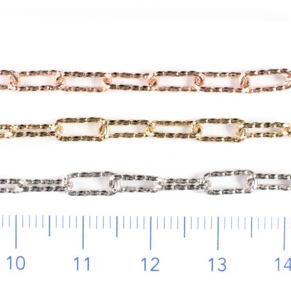 Catena rettangolare diamantata